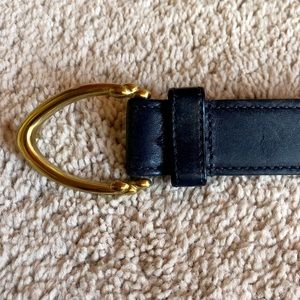 Navy Blue Coach Belt